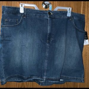 Lee Denim Skort Size 24W Dk Blue